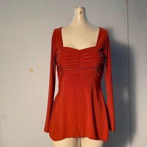 Burnt Orange Long-Sleeve